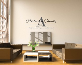 Customised Family Name  Wall Art Decal